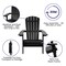 Flash Furniture All-Weather Folding Adirondack Chair in Black JJ-C14505-BLK-GG - alternate 4